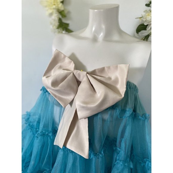 Accessories - Vintage Large Satin Ivory Bow For Belt Formal Dress Hat Wedding or Belt 9"x10"